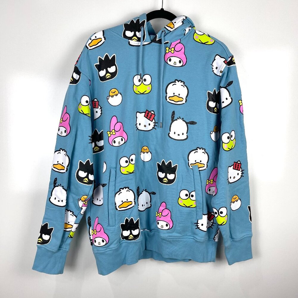 The Hundreds x Sanrio Hello Kitty Hoodie Sweatshirt Blue Size Medium Unisex